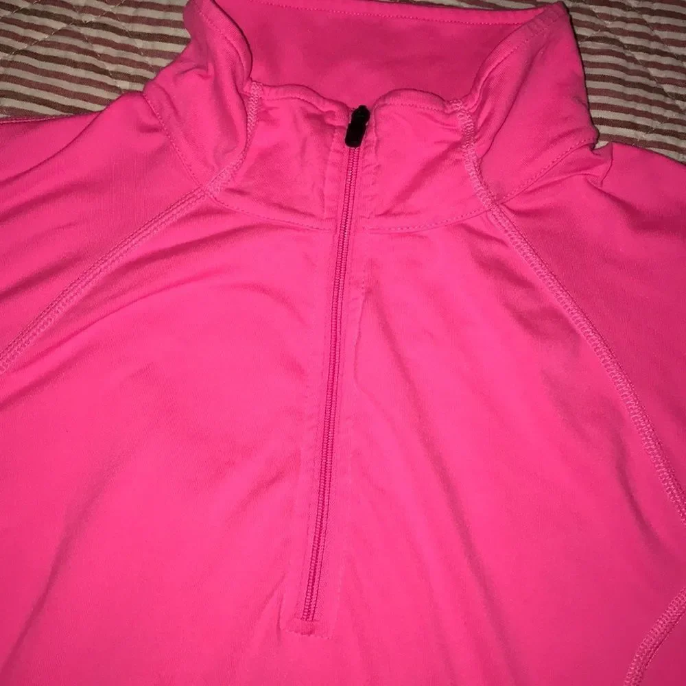 Pre loved pre owned Neon pink work out athletic exercise long sleeve sweatshirt